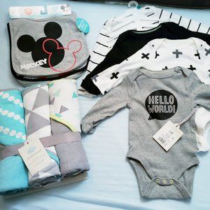 New Cloud Island Baby 4 Bodysuit 3 Towel 3 Bib